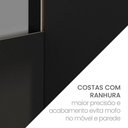 Ver imagem 7 de Armário Aéreo de Cozinha 2 Portas de vidro Menu Canelone Kitchen Preto
