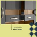 Ver imagem 6 de Armário de Cozinha Compacto 8 Portas 2 Gavetass com Nicho Vogue Kits Paraná - Freijo e Gris