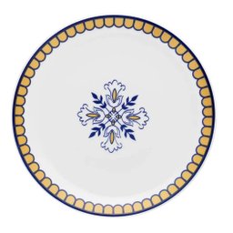 2 Pratos Sobremesa Porcelana 21 Cm Coup Lisboa Oxford - 2