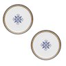 2 Pratos Sobremesa Porcelana 21 Cm Coup Lisboa Oxford - 1