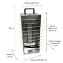 Ver imagem 4 de KIT - Churrasqueira 10 Espetinhos Churrasquito a Gás PR-199 + 50 Espetinhos - Progás