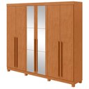 Ver imagem 2 de Guarda-roupa Lopas Bertha com Espelho 6 Portas 4 Gavetas