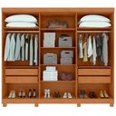 Ver imagem 3 de Guarda-roupa Lopas Bertha com Espelho 6 Portas 4 Gavetas