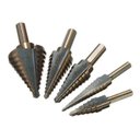 Ver imagem 4 de Jogo Com 5 Broca Escalonada Profissional De Titânium Hss Aço