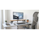 Ver imagem 5 de Suporte de Mesa para Monitor Ergonômico Elevador de Tela Madeira e Preto Organizador
