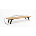 Ver imagem 3 de Suporte de Mesa para Monitor Ergonômico Elevador de Tela Madeira e Preto Organizador