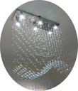 Ver imagem 3 de Lustre de Cristal Verdadeiro para Sala de Estar Retangular:90cm