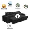 Sofá Retrátil e Reclinável 2 Lugares 1,50m com Molas Emily Suede Adonai Estofados - 3