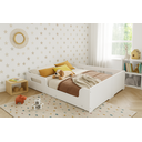 Ver imagem 2 de Cama Casal Montessoriana Infantil Princesa Moderna Manina/manino Mdf C/ Colchão Gazin - Branco