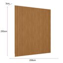 Ver imagem 4 de Painel Ripado Decorativo Sala Quarto 258x250cm Prime Plus L06 Nature Fosco - Mpozenato