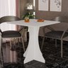 Mesa de Jantar Quadrada Lara 4 Lugares 70x70 Base em X em Mdf - Branco - 1