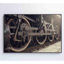 Ver imagem 3 de Quadro Rodas Trem Clássico 120x80 Cm Vidro Impresso