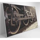 Ver imagem 6 de Quadro Rodas Trem Clássico 120x80 Cm Vidro Impresso