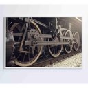Ver imagem 5 de Quadro Rodas Trem Clássico 120x80 Cm Vidro Impresso