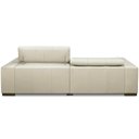 Ver imagem 2 de Sofá Retrátil Reclinável para Sala 3 Lugares 250cm Bari L06 Couro Off White - Lyam Decor