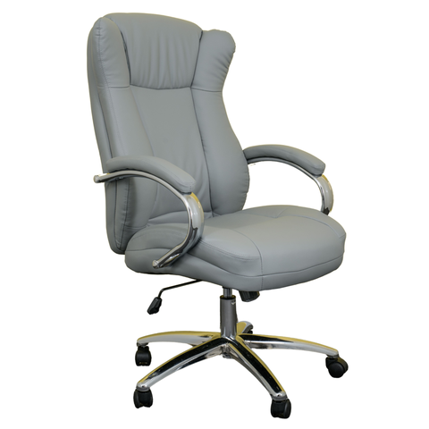 Cadeira Presidente Estofada Boss Cinza B.hoff Mobile