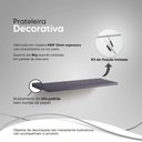 Ver imagem 3 de Prateleira 40 X 15cm Preto para Projetor Suporte Invisível