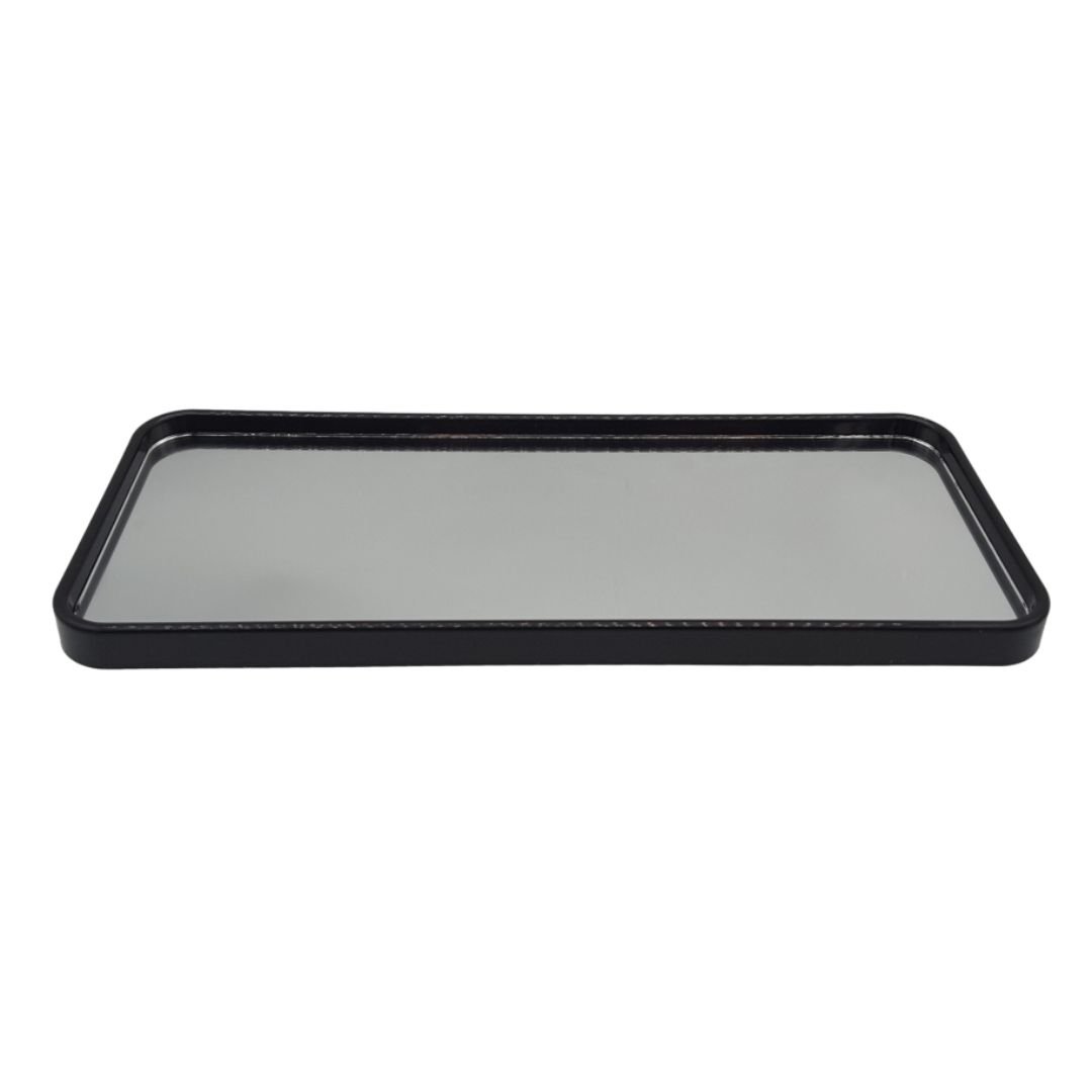 Bandeja Decorativa de Vidro Multiuso Retangular - Preto - 2