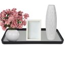 Ver imagem 1 de Bandeja Decorativa de Vidro Multiuso Retangular - Preto