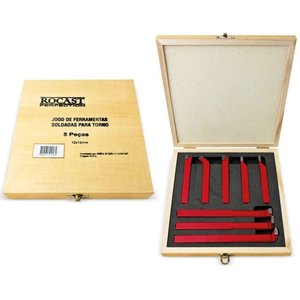 Jogo Ferramentas Soldadas Metal Duro - 8 X 8 - 8 Peças - Rocast