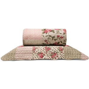 Cobre Leito Buettner Solteiro Microfibra Renove Estampado Solace 2 Peças Bege