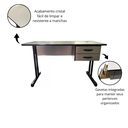 Ver imagem 5 de Mesa Standart Escritório Home Office com 2 Gavetas 150x60