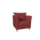 Ver imagem 2 de Jogo de 2 Poltronas Isa Estofadas Luxuosas para Sala de Tv ou Recepção - Sv Decor:bordo