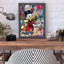 Ver imagem 3 de Quadro Grande Decoração Home Office Elegante Moderno Revenda:Tio Patinhas Graffite