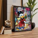 Ver imagem 2 de Quadro Grande Decoração Home Office Elegante Moderno Revenda:Tio Patinhas Graffite