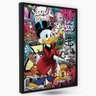 Quadro Grande Decoração Home Office Elegante Moderno Revenda:Tio Patinhas Graffite - 1