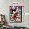 Quadro Grande Decoração Home Office Elegante Moderno Revenda:Tio Patinhas Graffite - 4