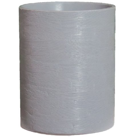 Vaso para plantas Grid Coluna 75x60 - CINZA CIMENTO 004