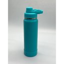 Ver imagem 1 de Garrafa Térmica Ms-961 800ml - Duplamente Isolada a Vácuo, Base Emborrachada Anti Derrapante:Verde Á