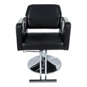 Ver imagem 1 de Cadeira Hidráulica Salão Barbeiro Pelegrin PEL-04Aa Preto