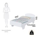 Ver imagem 3 de Cama Infantil 100% MDF Olívia Espresso Móveis Branco/Brilho