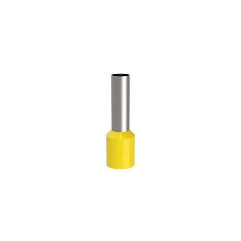 Terminal Tubular 6 Mm² Fechado Amarelo 100 Un Soprano