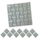 Ver imagem 5 de Pastilha de Vidro Kit 11 Uni Adesiva Parede Sala Cozinha Banheiro Decorativa Facil Aplicacao Moderna