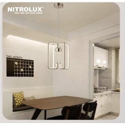 Luminária Lustre Pendente Moderno Led 36w 4000k Dourado - 6