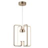 Luminária Lustre Pendente Moderno Led 36w 4000k Dourado - 1