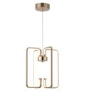Ver imagem 1 de Luminária Lustre Pendente Moderno Led 36w 4000k Dourado