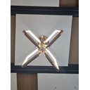 Ver imagem 3 de Luminária Lustre Pendente Moderno Led 36w 4000k Dourado