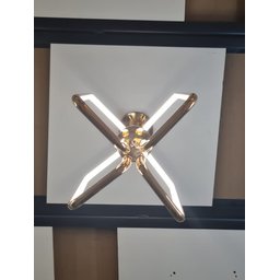 Luminária Lustre Pendente Moderno Led 36w 4000k Dourado - 3