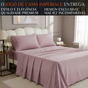 Ver imagem 2 de Jogo Cama King Imperiale Algodão 300 Fios Bordado Sofisticado:rosa
