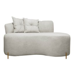 Kit Sofá Orgânico Grécia 2 Lugares 145cm e 1 Poltrona Linho Bouclê Bege Sofa Store - 2