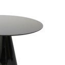 Ver imagem 3 de Mesa Lateral Cone Laqueado Preto 51 Cm Linn Design Decor
