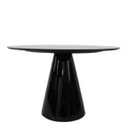 Ver imagem 2 de Mesa Lateral Cone Laqueado Preto 51 Cm Linn Design Decor
