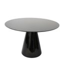 Ver imagem 1 de Mesa Lateral Cone Laqueado Preto 51 Cm Linn Design Decor