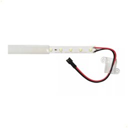 Perfil Barra Rígida 1 Metro Fita Led 2835 Direto na Rede Branco Quente 3000k 127v - 4