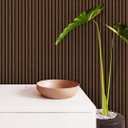 Ver imagem 2 de Papel de Parede Adesivo Madeira Ripado Brown Fina Gh Papel de Parede 3,5m