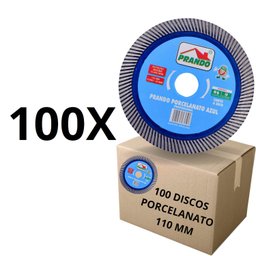 Kit 100 Disco Prando Porcelanato Azul Ultrafino - 2